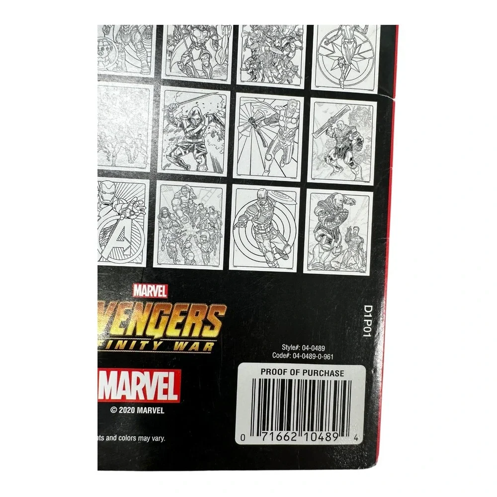 Crayola Art With Edge Avengers Endgame Coloring Book 28 Pages + Poster‎